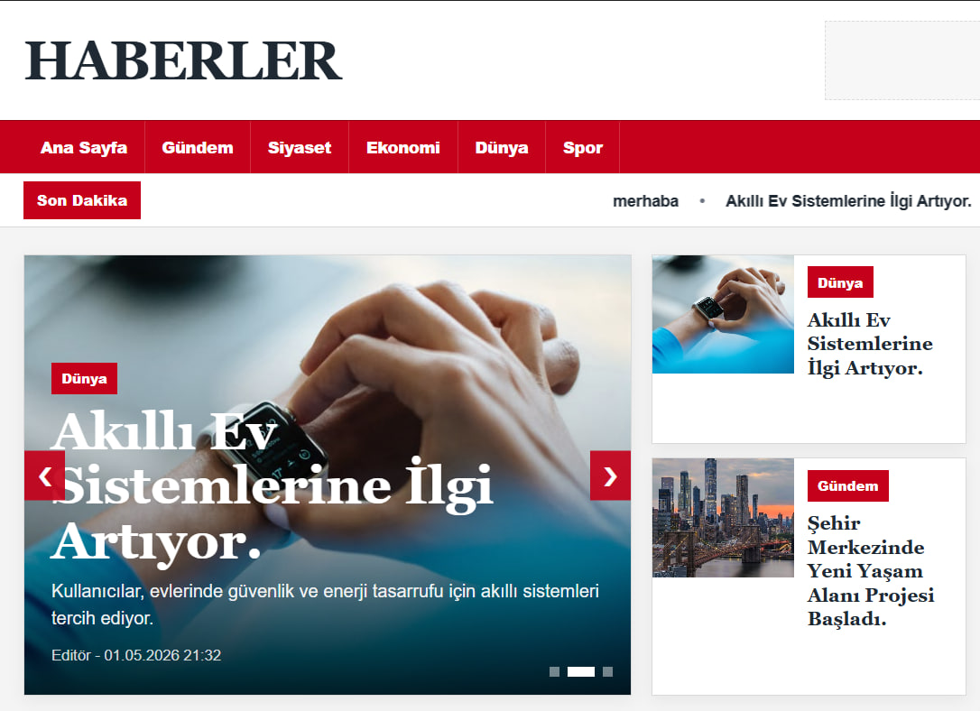 Klasik Haber Sitesi